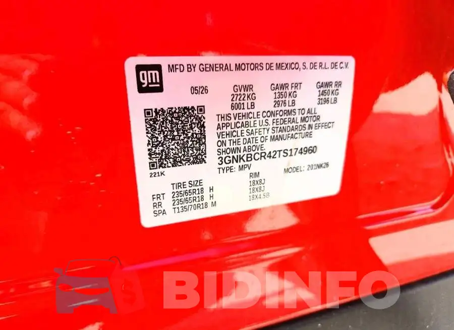 3GNKBCR42TS174960 Photo# 13