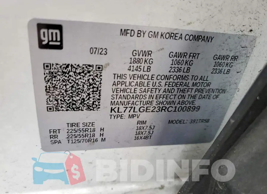 KL77LGE23RC100899 Photo# 12