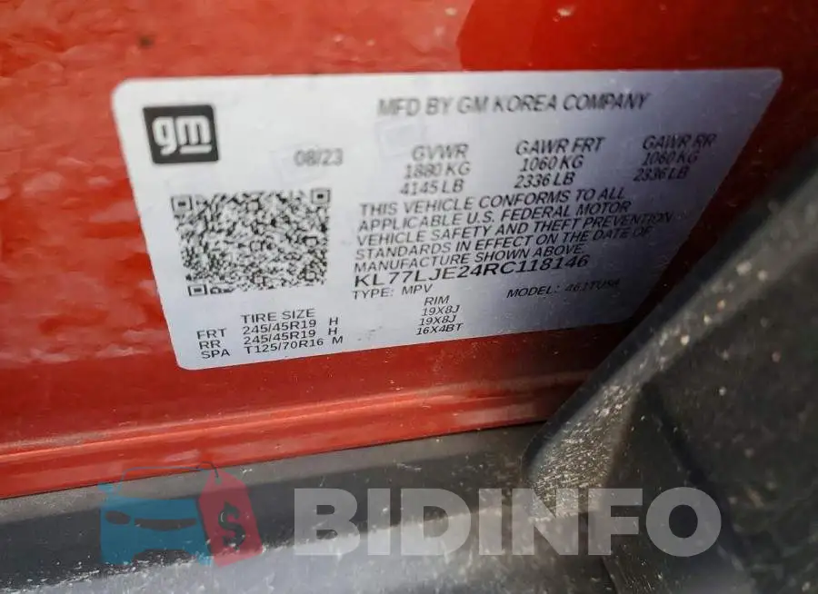 KL77LJE24RC118146 Photo# 13