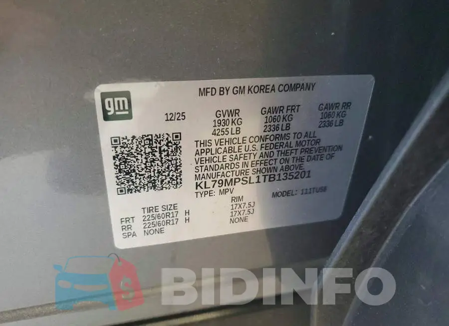 KL79MPSL1TB135201 Photo# 13