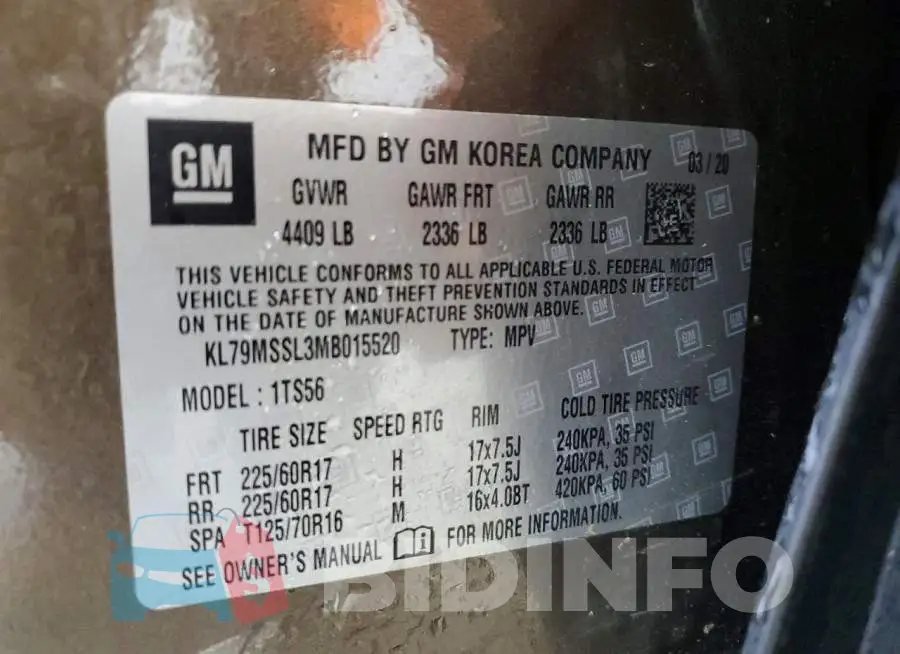 KL79MSSL3MB015520 Photo# 13