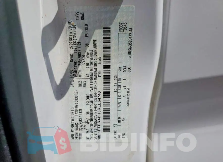 1FTER4PH3RLE64748 Photo# 12