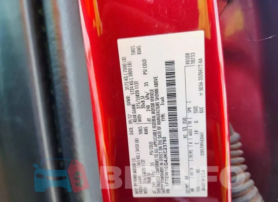 1FTEW1EG4JKC23793 Photo# 12
