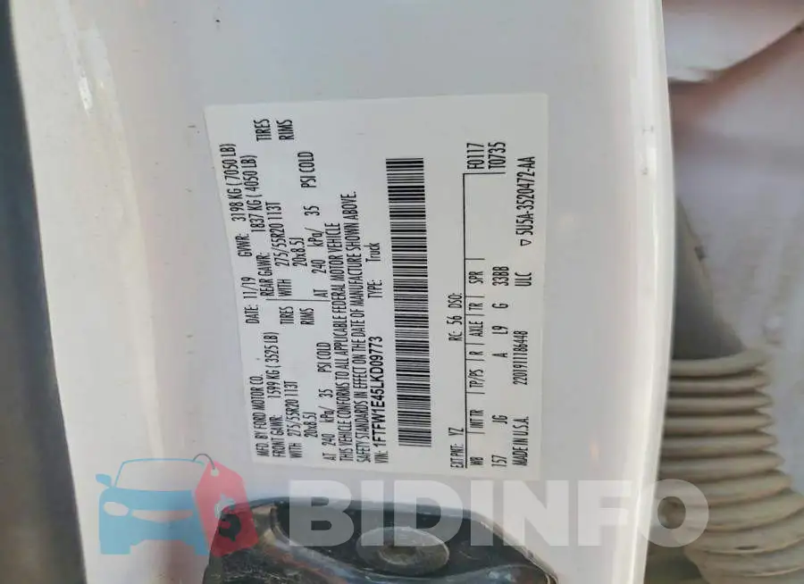 1FTFW1E45LKD09773 Photo# 12