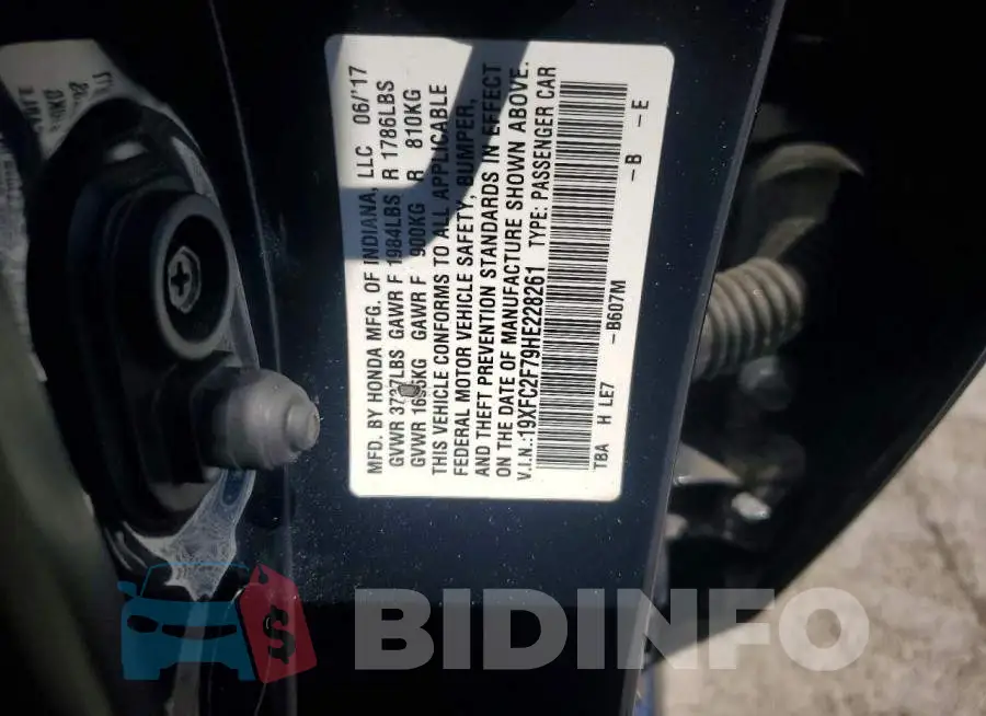 19XFC2F79HE228261 Photo# 12