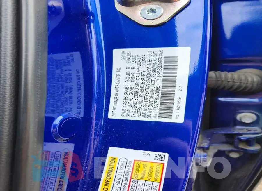 1HGCV2F30LA000933 Photo# 12