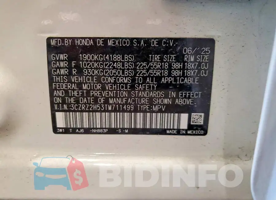 3CZRZ2H53TM711499 Photo# 14