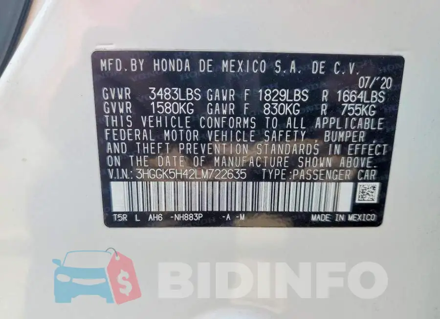 3HGGK5H42LM722635 Photo# 13