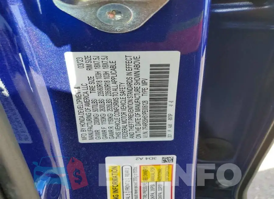 7FARS5H51PE006128 Photo# 12