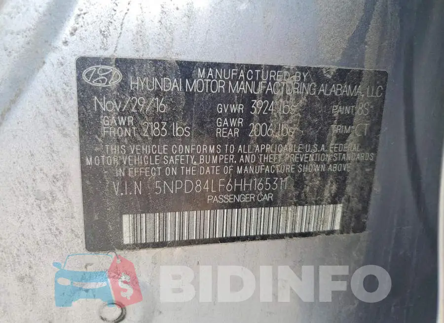 5NPD84LF6HH165311 Photo# 12