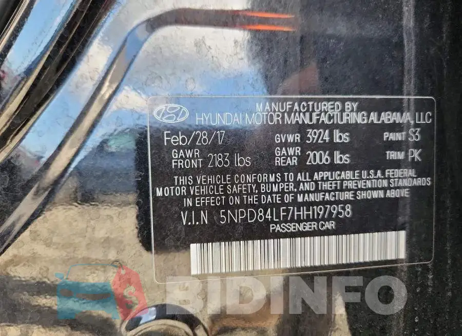 5NPD84LF7HH197958 Photo# 12