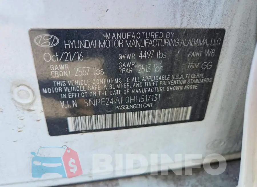 5NPE24AF0HH517131 Photo# 12