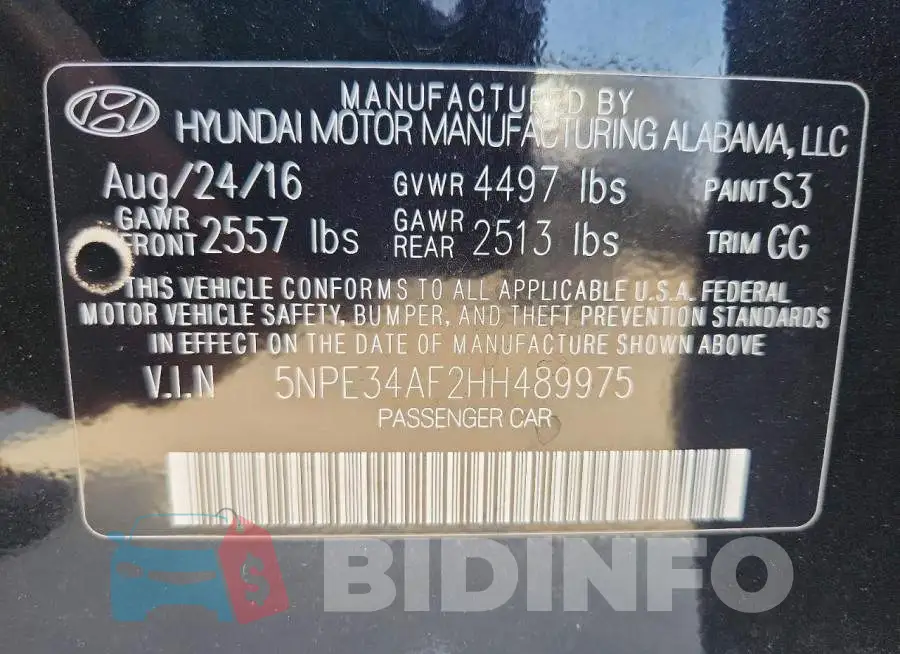 5NPE34AF2HH489975 Photo# 13