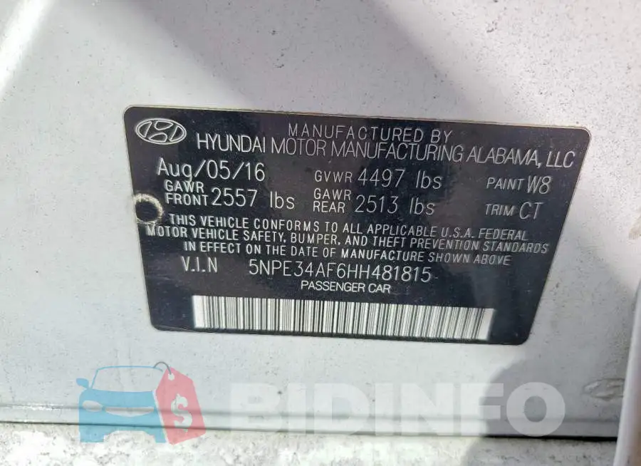 5NPE34AF6HH481815 Photo# 13