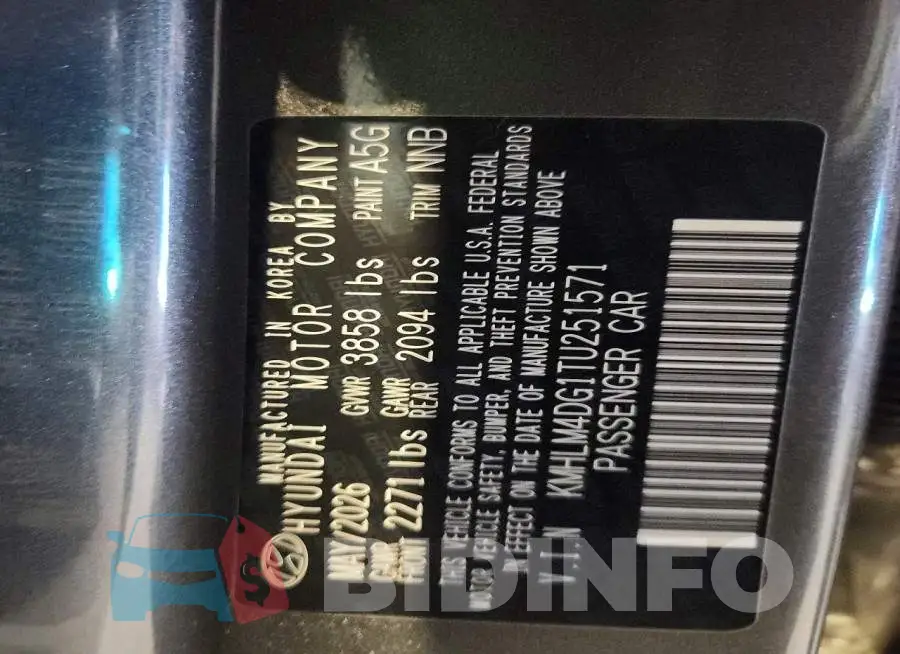 KMHLM4DG1TU251571 Photo# 12