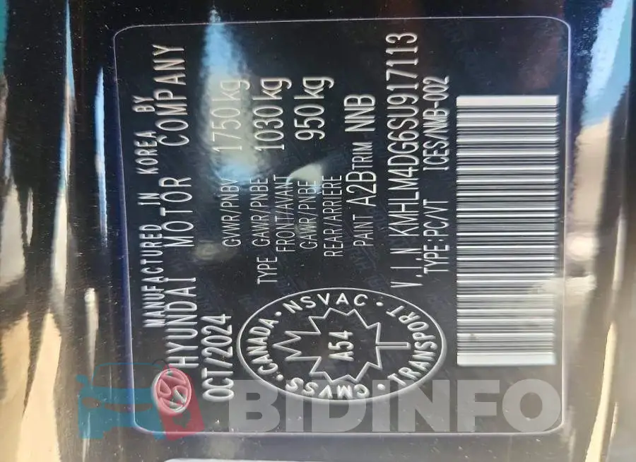KMHLM4DG6SU917113 Photo# 13