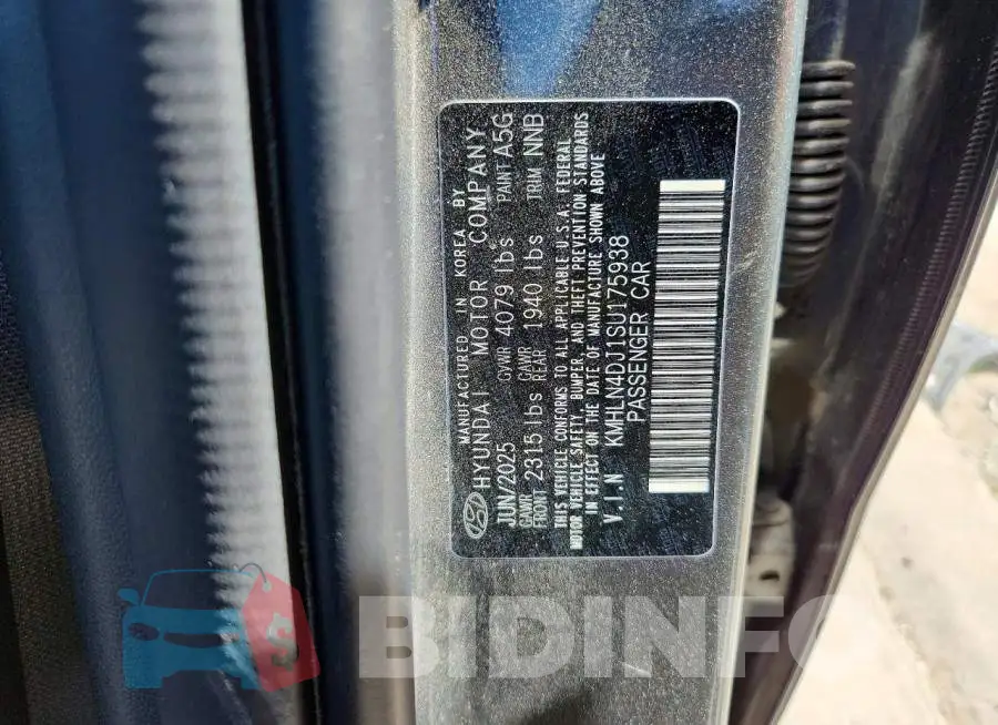 KMHLN4DJ1SU175938 Photo# 12