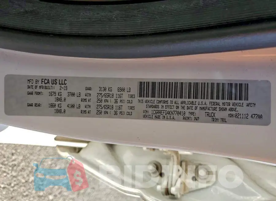 1C6RREFG4KN770410 Photo# 12