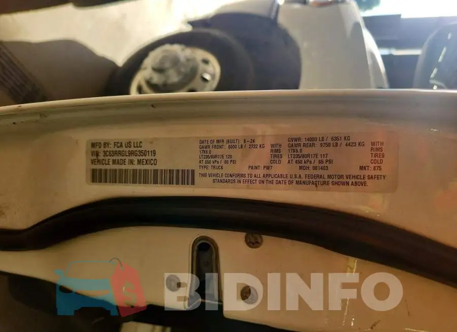 3C63RRGL9RG350119 Photo# 13