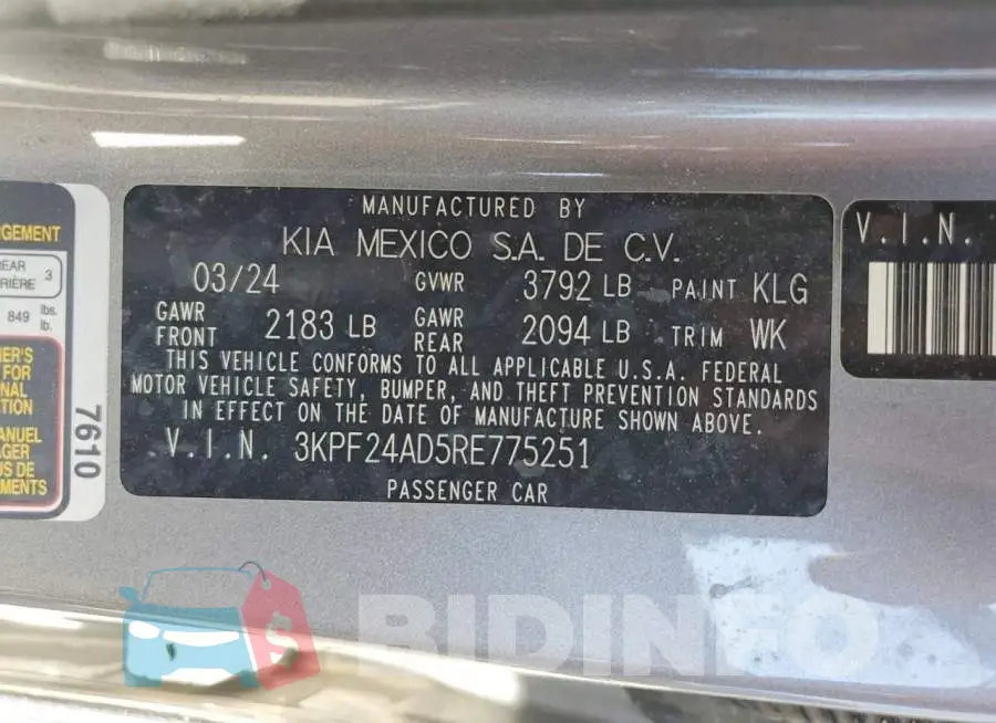 3KPF24AD5RE775251 Photo# 12