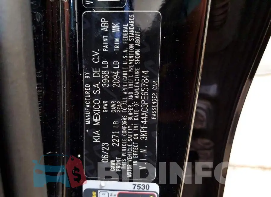 3KPF44AC3PE657844 Photo# 12