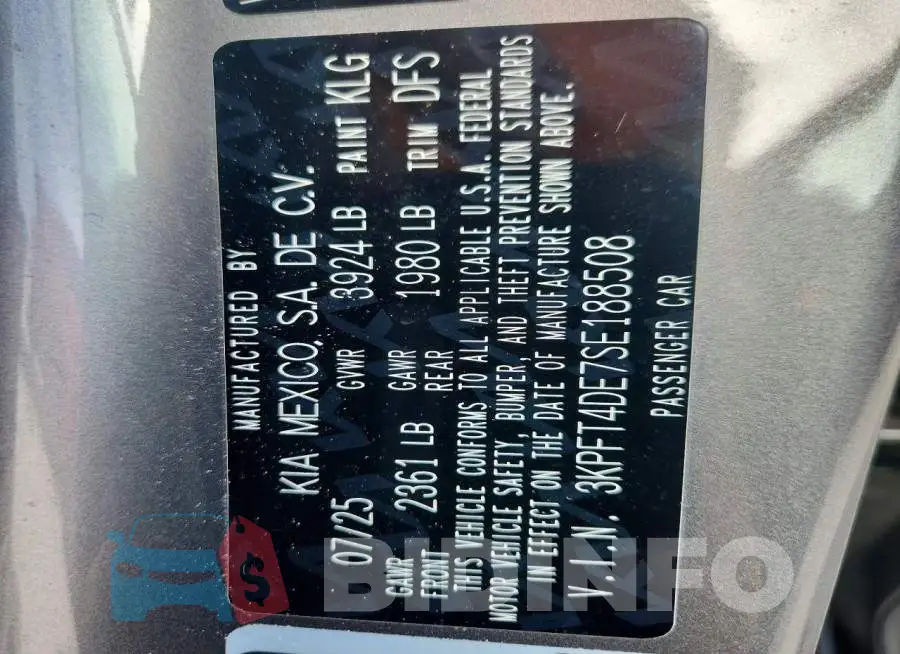 3KPFT4DE7SE188508 Photo# 12