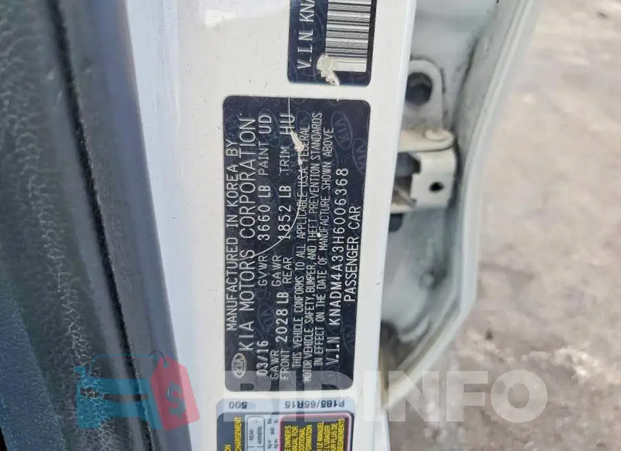 KNADM4A33H6006368 Photo# 12