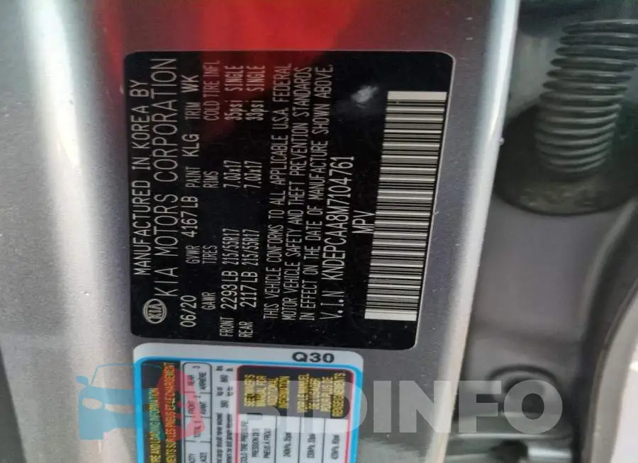 KNDEPCAA8M7104761 Photo# 12