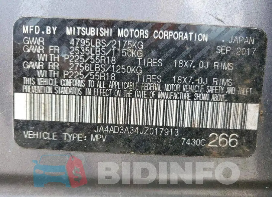 JA4AD3A34JZ017913 Photo# 13