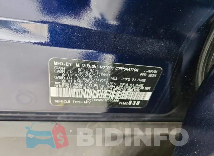 JA4T5VA97RZ050986 Photo# 12