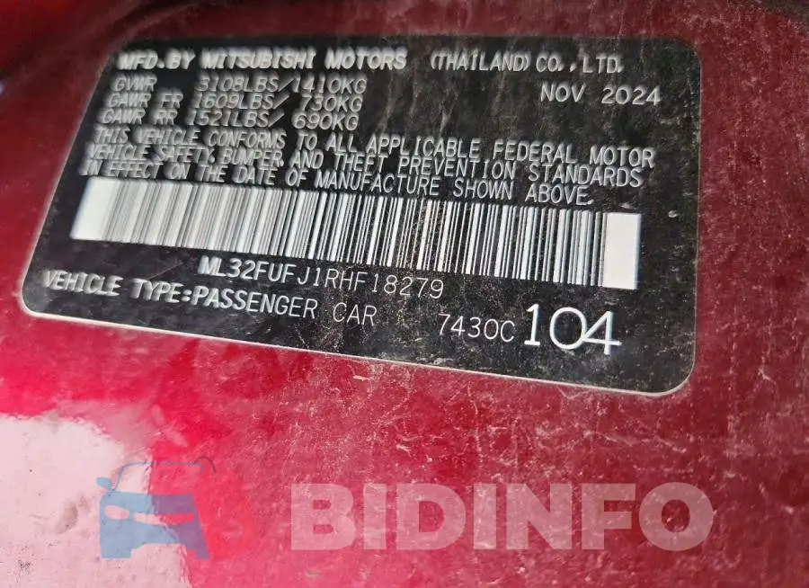 ML32FUFJ1RHF18279 Photo# 12