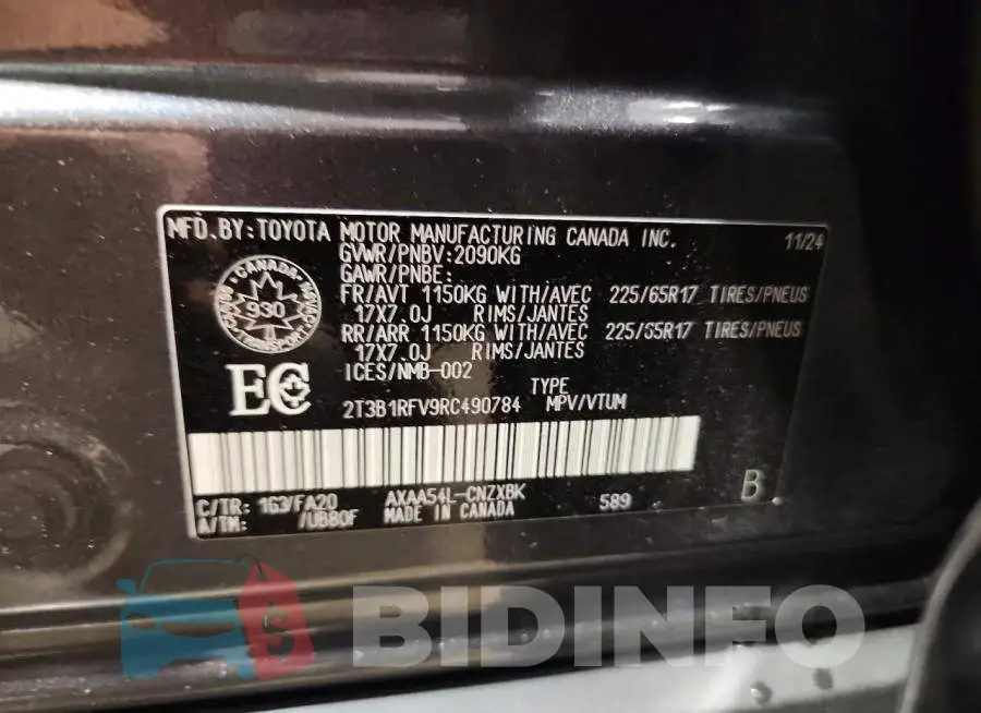 2T3B1RFV9RC490784 Photo# 13