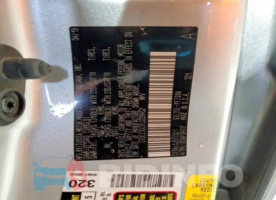 5TDEZ3DC7LS228452 Photo# 13