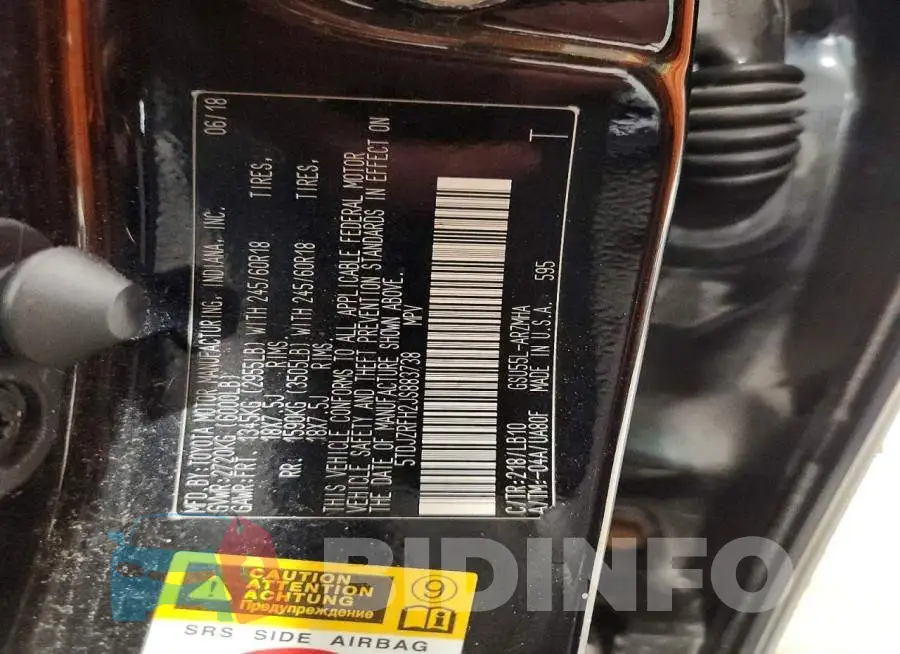 5TDJZRFH2JS883738 Photo# 14