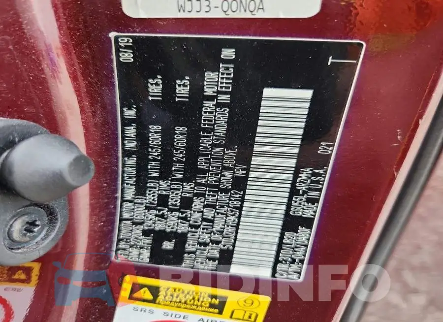 5TDJZRFH9KS718142 Photo# 14