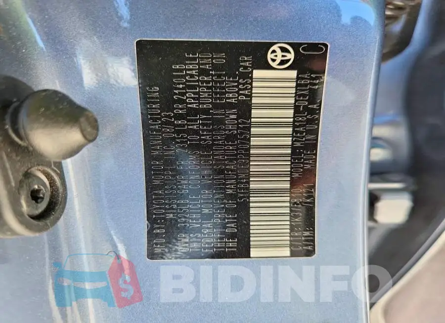 5YFB4MDE9PP075712 Photo# 13