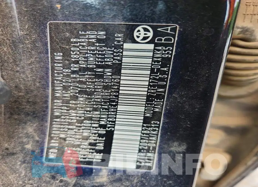 5YFBURHE4JP814760 Photo# 12