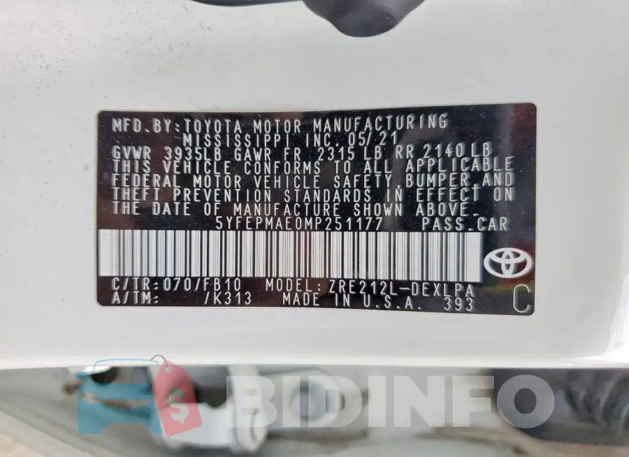 5YFEPMAE0MP251177 Photo# 12