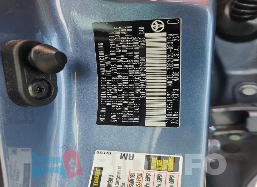 5YFEPMAE2NP292900 Photo# 13