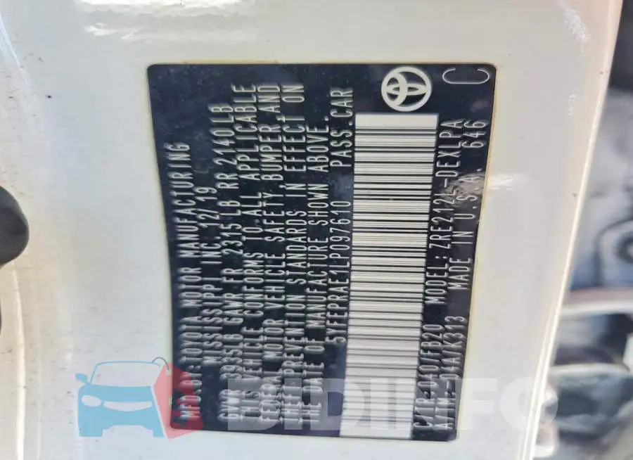 5YFEPRAE1LP097610 Photo# 12
