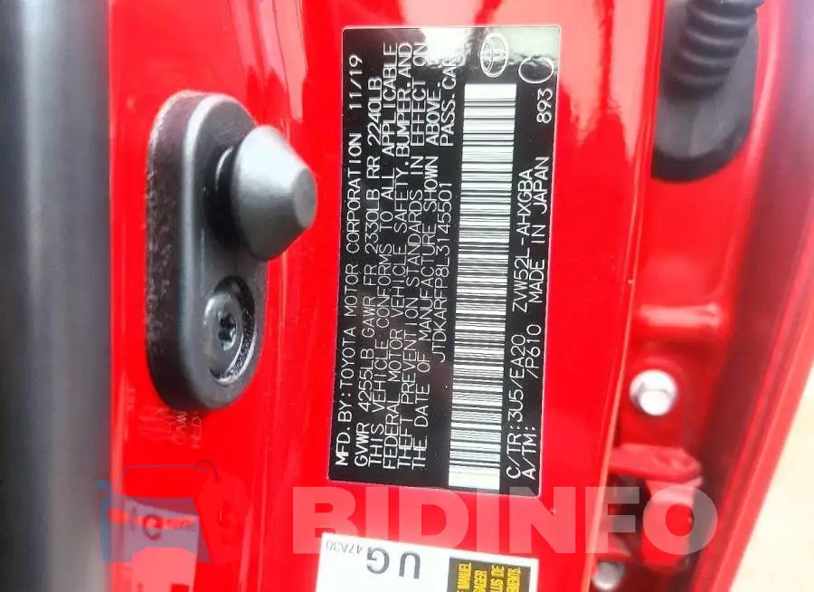 JTDKARFP8L3145501 Photo# 12