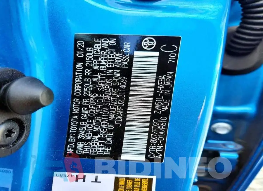 JTDKARFU2L3114069 Photo# 12