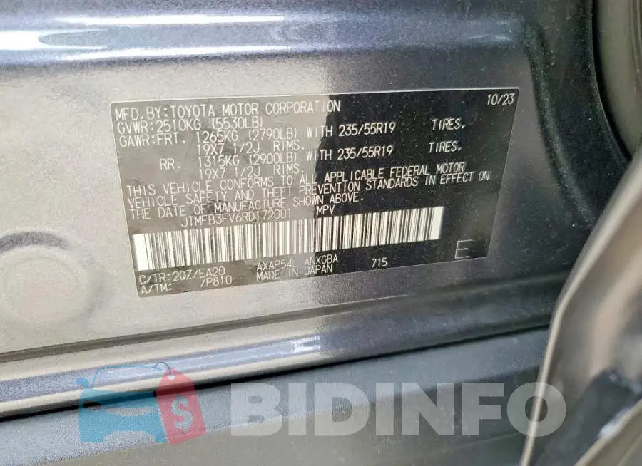 JTMFB3FV6RD172001 Photo# 13