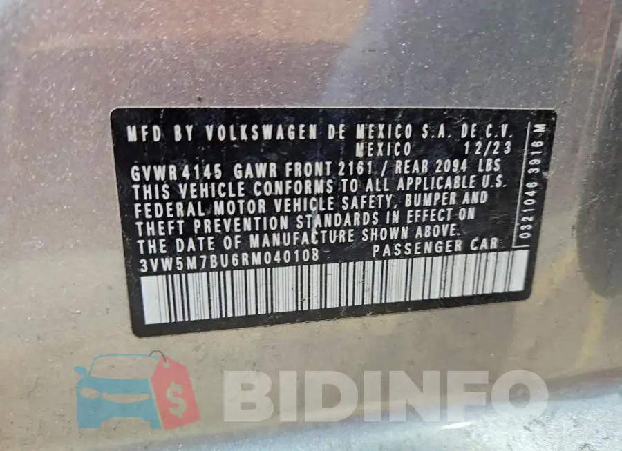 3VW5M7BU6RM040108 Photo# 12