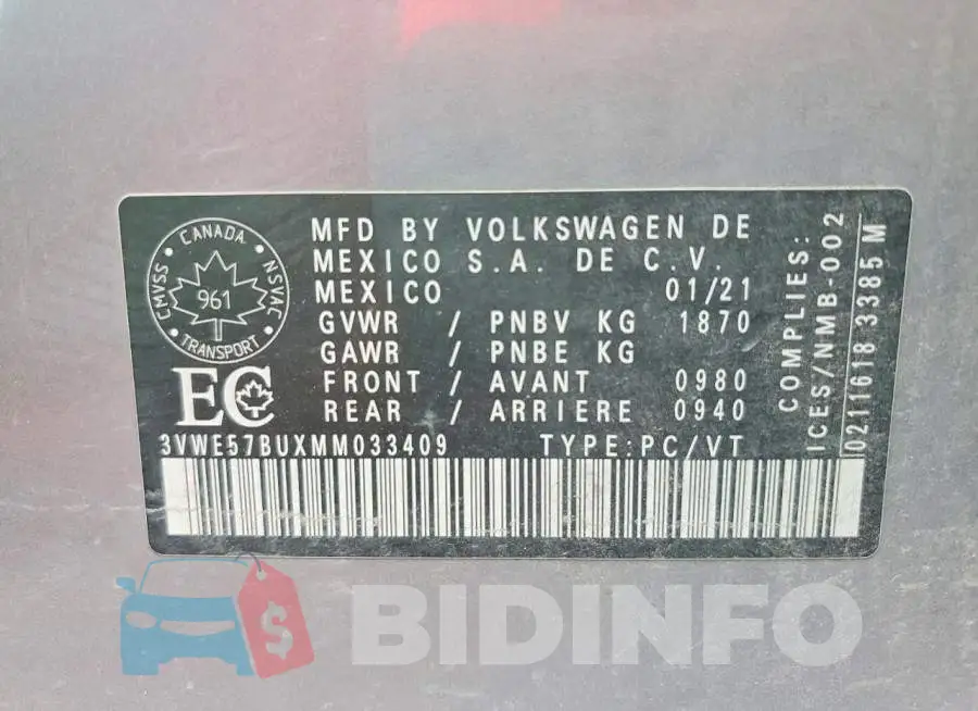 3VWE57BUXMM033409 Photo# 12