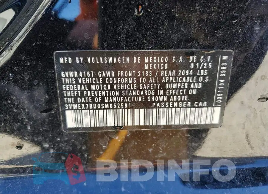 3VWEX7BU0SM052591 Photo# 12