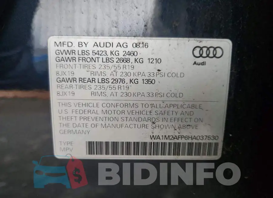 WA1M2AFP6HA037530 Photo# 13