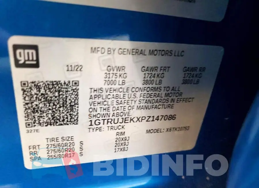 1GTRUJEKXPZ147086 Photo# 12