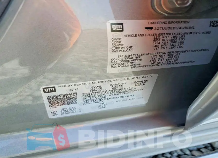 3GTUUDED5SG281641 Photo# 13