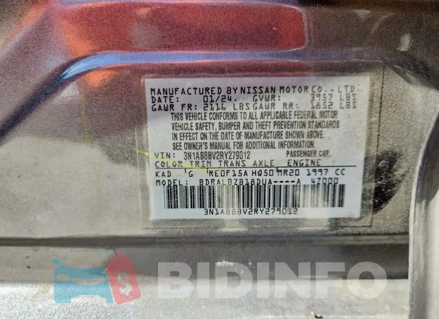 3N1AB8BV2RY279012 Photo# 13
